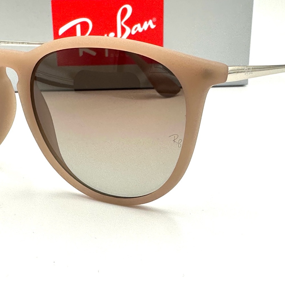 Ray-Ban Erika Classic Sunglasses RB4171 54mm Matte Sand w/ Gradient Brown Lens - Picture 5 of 9